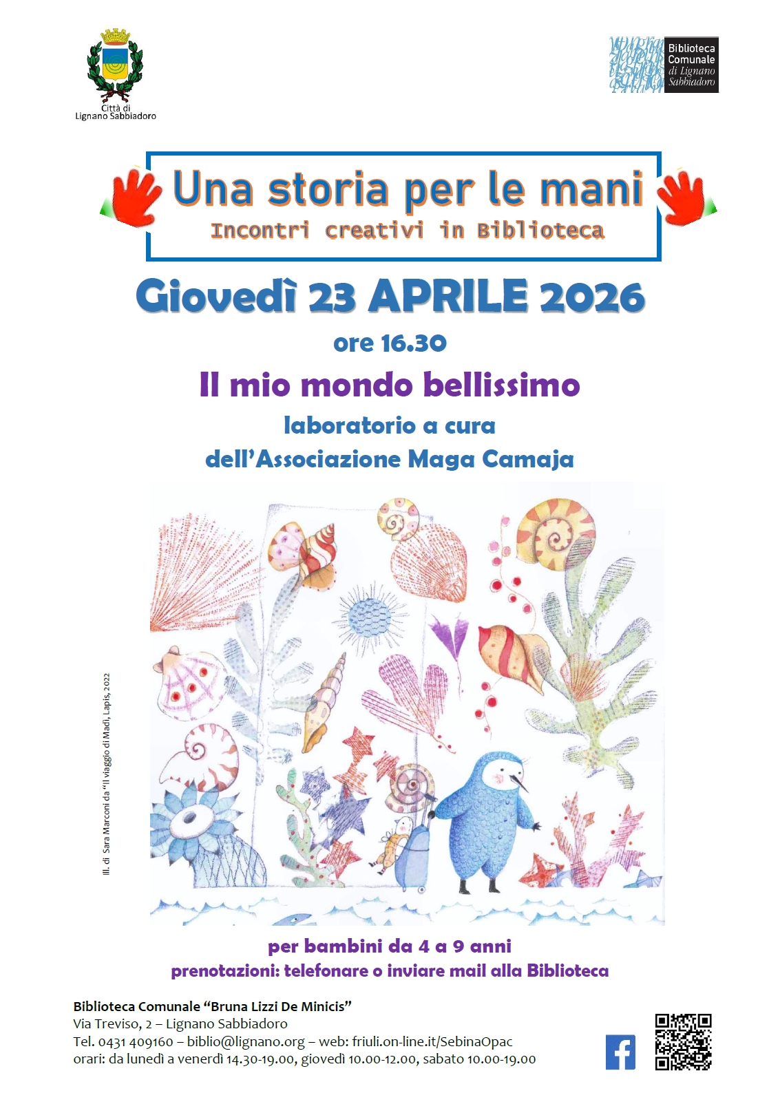 LIGNANO. Una storia per le mani. Incontri creativi in Biblioteca